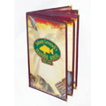Cafe Style Five Panel Booklet Menu Jacket With 10 Viewing Areas (Holds 4 1/4"x14" Insert)